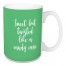 Sweet But Twisted Like A Candy Cane in Light Green 15 oz Mug