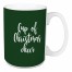 Cup Of Christmas Cheer in Dark Green 15 oz Mug
