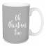 Oh Christmas Tree in Gray 15 oz Mug