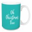Oh Christmas Tree in Teal 15 oz Mug