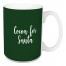 Cocoa For Santa in Dark Green 15 oz Mug