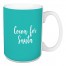 Cocoa For Santa in Teal 15 oz Mug