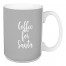 Coffee For Santa in Gray 15 oz Mug