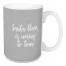 Santa Claus Is Coming To Town in Gray 15 oz Mug