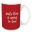 Santa Claus Is Coming To Town in Red 15 oz Mug