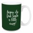 Anyone Else Find Santa A Little Creepy? in Dark Green 15 oz Mug