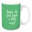 Anyone Else Find Santa A Little Creepy? in Light Green 15 oz Mug