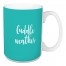 Cuddle Weather in Teal 15 oz Mug