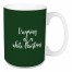 Dreaming Of A White Christmas in Dark Green 15 oz Mug