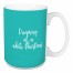 Dreaming Of A White Christmas in Teal 15 oz Mug