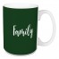 Family in Dark Green 15 oz Mug