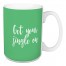 Get Your Jingle On in Light Green 15 oz Mug