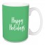 Happy Holidays in Light Green 15 oz Mug