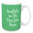 Snowflakes Are Like Kisses From Heaven in Light Green 15 oz Mug