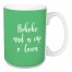 Hohoho And A Cup O' Cocoa in Light Green 15 oz Mug
