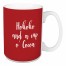 Hohoho And A Cup O' Cocoa in Red 15 oz Mug