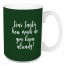 Dear Santa in Dark Green 15 oz Mug
