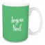 Joyeux Noel in Light Green 15 oz Mug