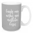 Candy Cane Wishes And Mistletoe Kisses in Gray 15 oz Mug