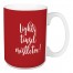 Lights, Tinsel, Mistletoe in Red 15 oz Mug