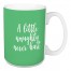 A Little Naughty Never Hurt in Light Green 15 oz Mug