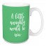 A Little Naughty Would Be Nice in Light Green 15 oz Mug