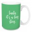 Santa It's A Long Story in Light Green 15 oz Mug