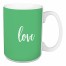 Love in Light Green 15 oz Mug