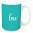 Love in Teal 15 oz Mug