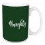 #Naughty in Dark Green 15 oz Mug