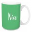 Nice in Light Green 15 oz Mug