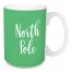 North Pole in Light Green 15 oz Mug