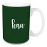 Peace in Dark Green 15 oz Mug
