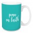 Peace On Earth in Green 15 oz Mug