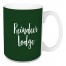 Reindeer Lodge in Dark Green 15 oz Mug