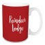 Reindeer Lodge in Red 15 oz Mug