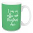 I Run On Coffee And Christmas Cheer in Light Green 15 oz Mug