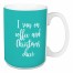 I Run On Coffee And Christmas Cheer in Green 15 oz Mug