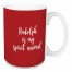 Rudolph Is My Spirit Animal in Teal 15 oz Mug
