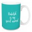 Rudolph Is My Spirit Animal in Green 15 oz Mug