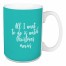 All I Want To Do Is Watch Christmas Movies in Green 15 oz Mug