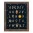 Space Alphabet 14x11 Framed Wood Print