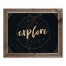 Explore Star Chart 20x16 Framed Wood Print