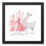 Ooh La Llama 12x12 Black Framed Canvas