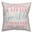She Leaves A Little Sparkle Wherever She Goes 16x16 Spun Poly Pillow