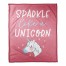 Sparkle Like A Unicorn 50x60 Coral Fleece Blanket