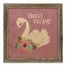 Sweet Dreams Swan 12x12 Framed Wood Print