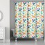 Colorful Dinosaur Pattern 71x74 Shower Curtain