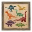 Dinosaur Names 12x12 Framed Wood Print
