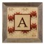 Southwest Pattern Monogram 12x12 Personalized Framed Wood Print